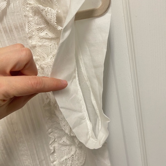 Zadig & Voltaire White Romane Coton Blouse - Picture 6 of 12